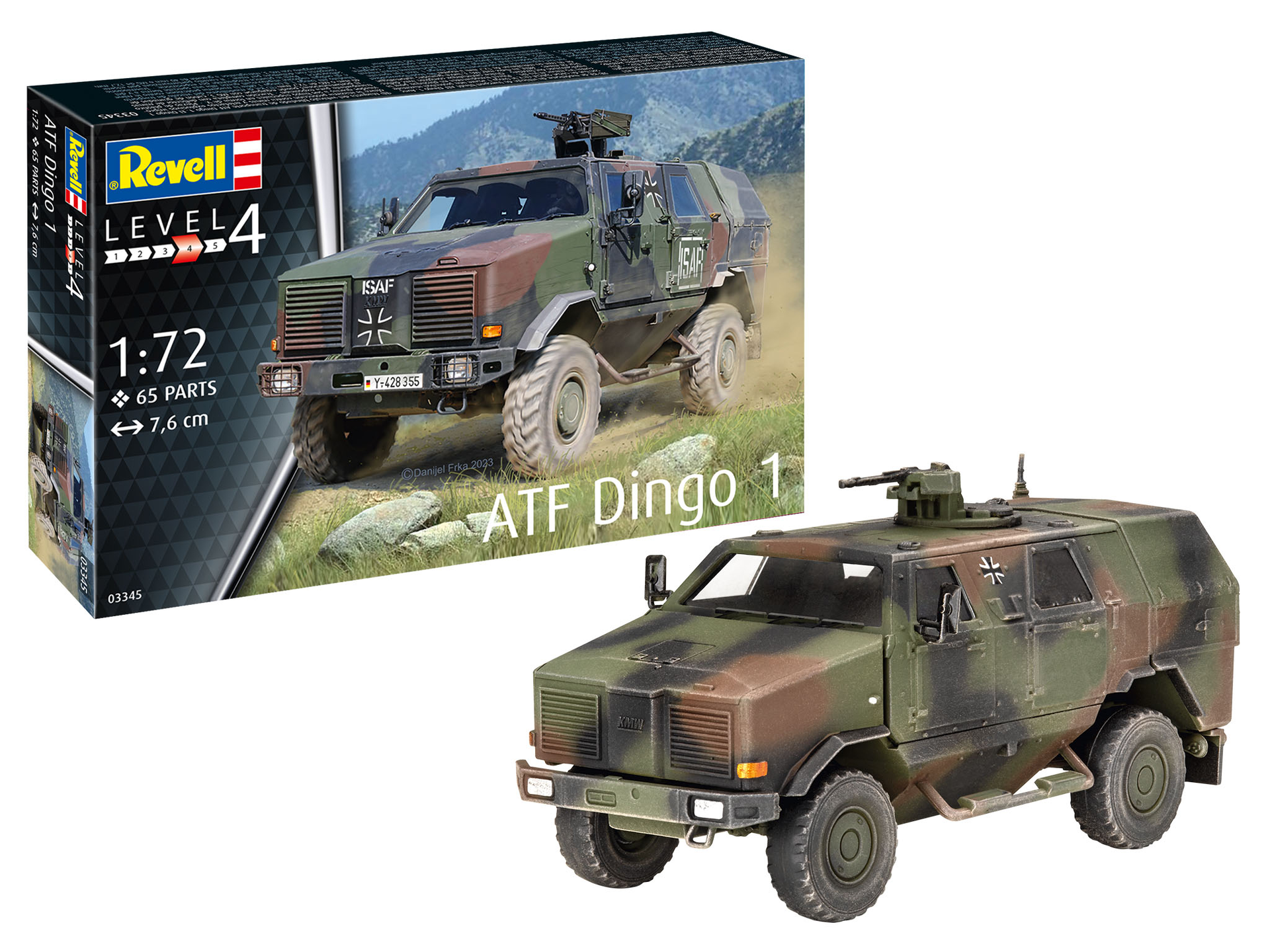 Збірна модель Revell Бронеавтомобіль ATF Dingo 1 масштаб 1:72, 65 деталей (RVL-03345) - фото 2