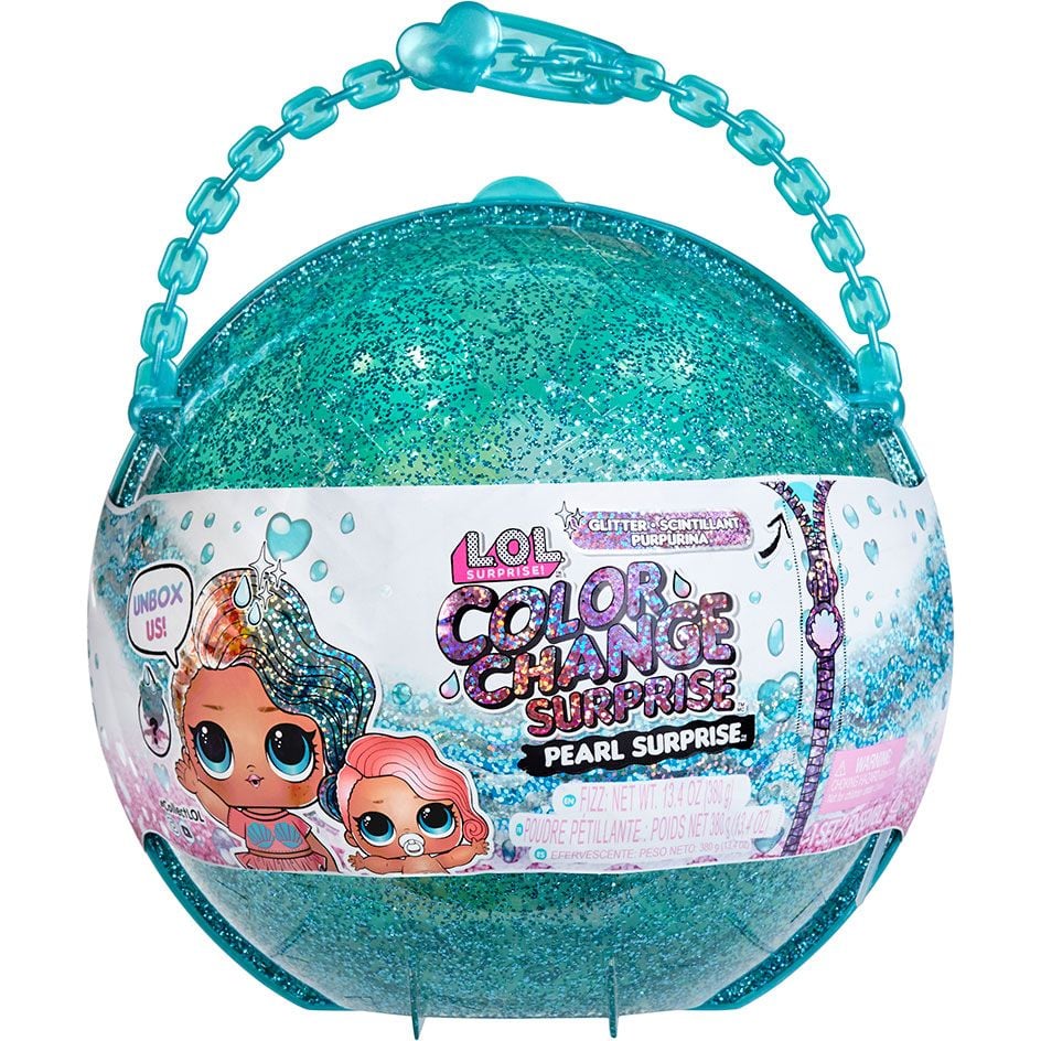 Ігровий набір з лялькою L.O.L. Surprise Glitter Color Change Перлина -сюрприз, блакитний (118992) - фото 1