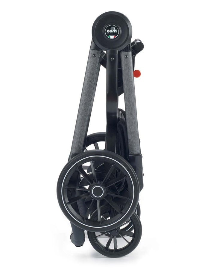 Универсальная коляска 2 в 1 CAM Techno Softy рама серая, серая (805T/V99/977/514K) - фото 4