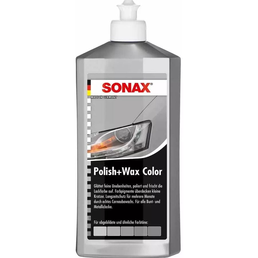 Поліроль Sonax NanoPro, з воском кольоровий, сіра, 500 мл - фото 1