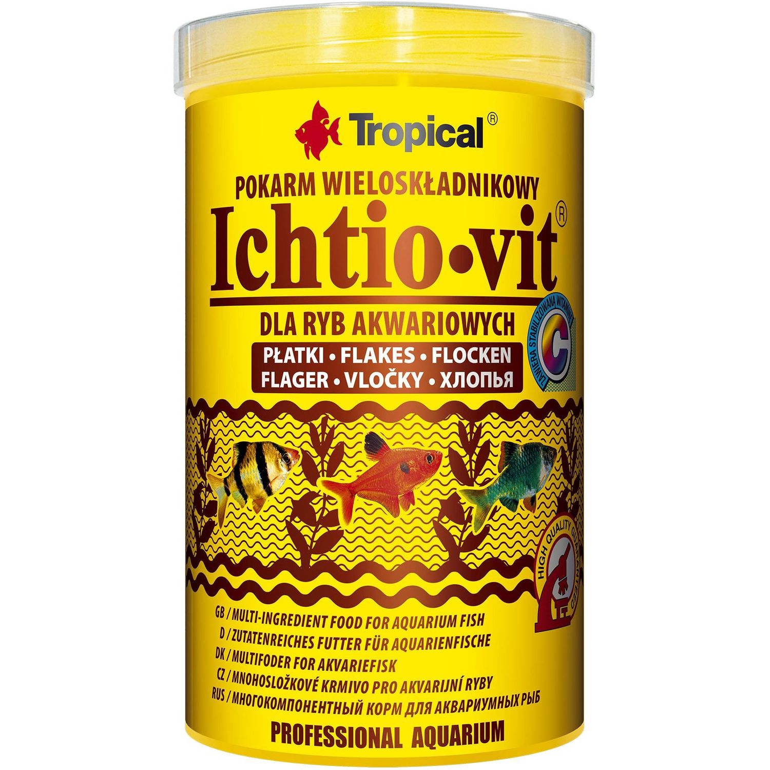 Корм Tropical Ichtio-vit, для акваріумних риб, в пластівцях, 200 г - фото 1