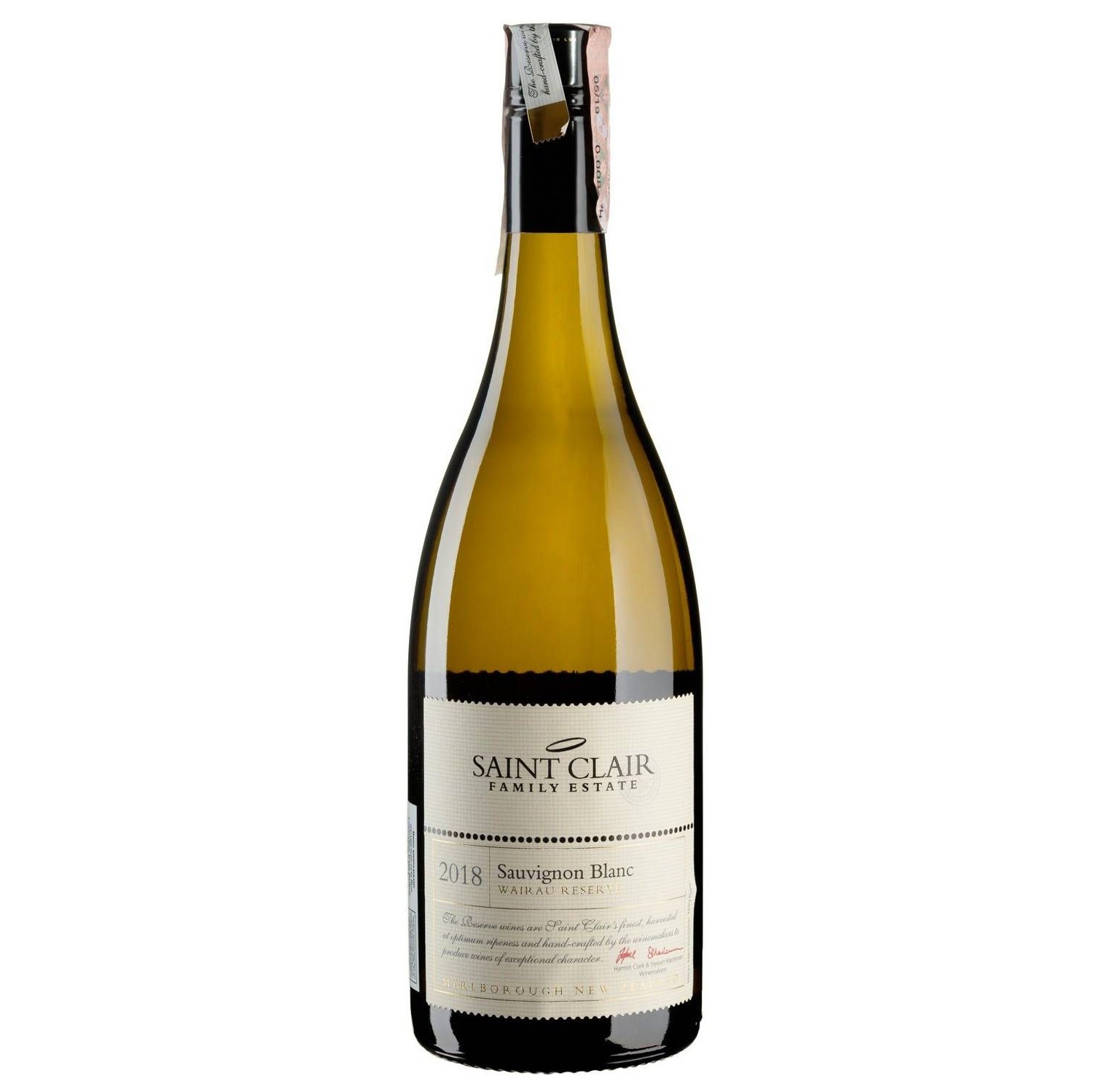 Вино Saint Clair Sauvignon Blanc Wairau Reserve Saint Clair, белое, сухое, 0,75 л - фото 1