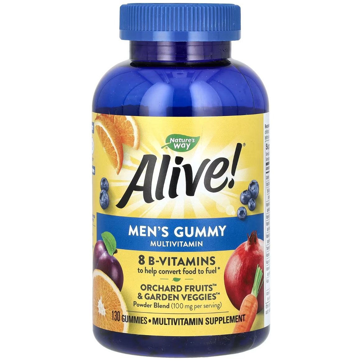 Вітамінно-мінеральний комплекс для чоловіків Nature's Way Alive! Men's Gummy Multivitamin 130 жувальних цукерок - фото 1