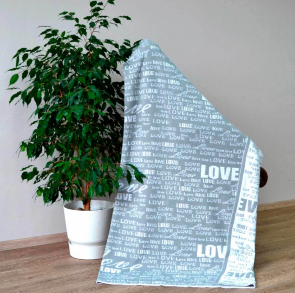 Плед Прованс Little Love, 130х90 см, серый (17341) - фото 1