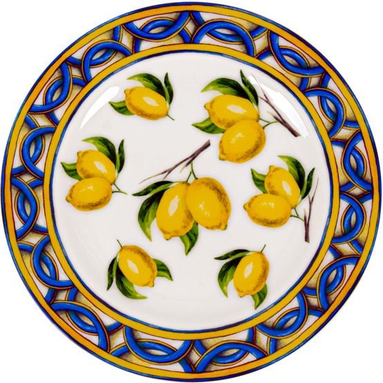 Набір тарілок Lefard Сицилійський лимон, 19 см, різнокольоровий, 6 шт. (922-035) - фото 2
