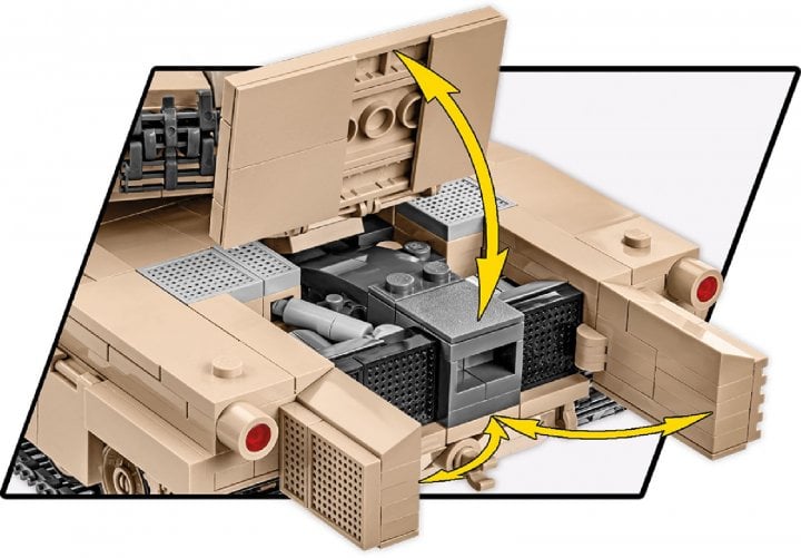 Конструктор Cobi Танк M1A2 Abrams, масштаб 1:35, 975 деталей (COBI-2622) - фото 6