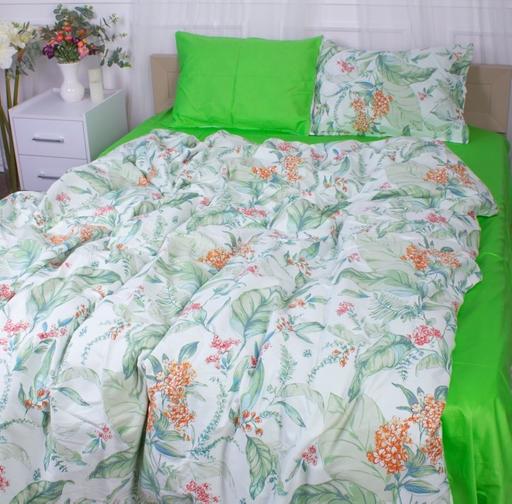 Комплект постельного белья MirSon Natural Flowers, сатин, 210х143 см - фото 3