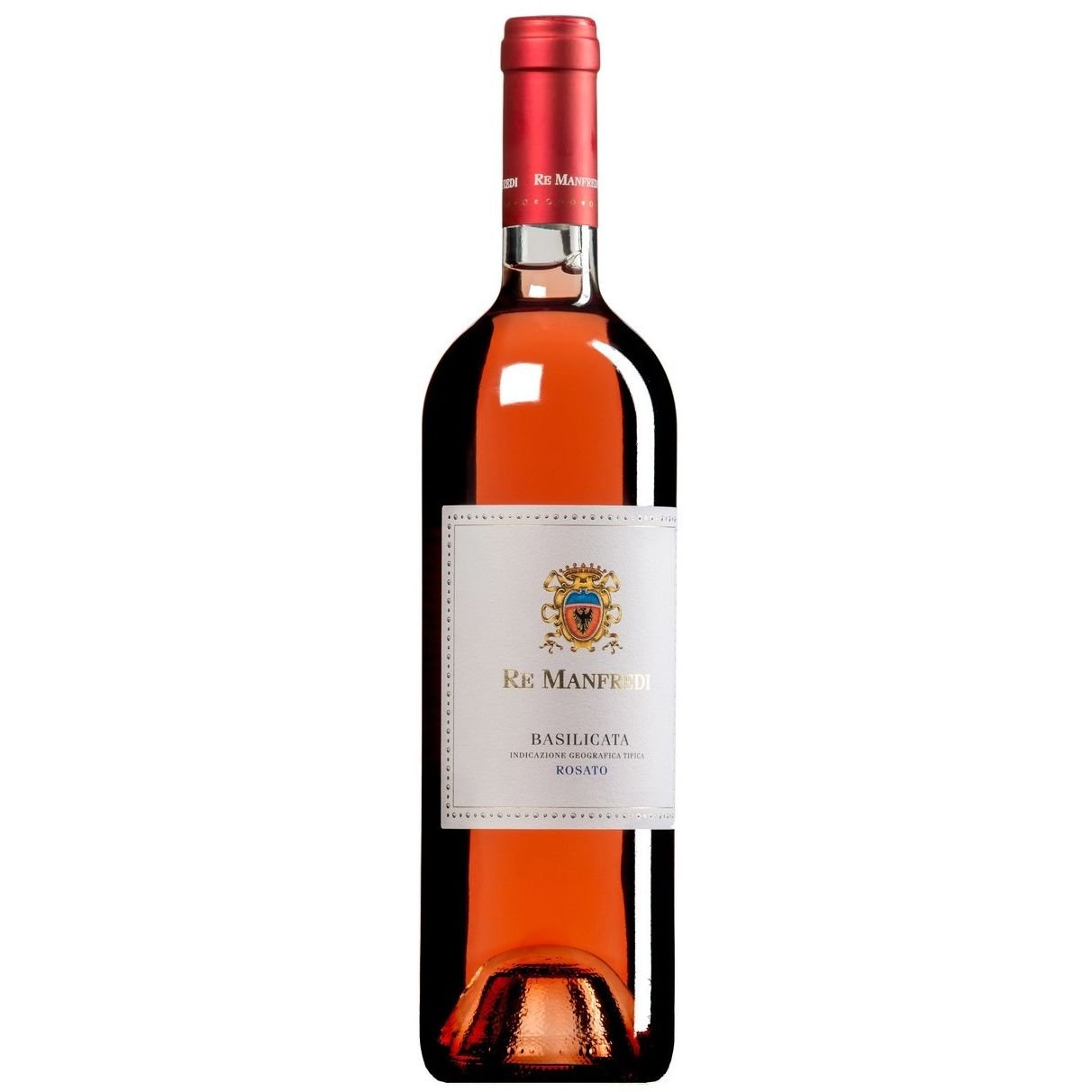 Вино Re Manfredi Basilicata Rosato GIV, розовое, сухое, 12,5%, 0,75 л (8000009210591) - фото 1