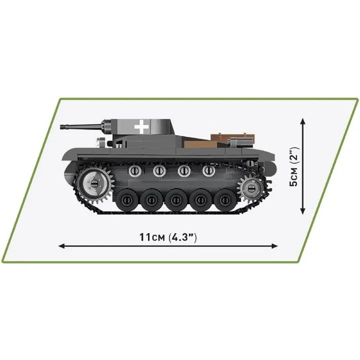 Конструктор Cobi Друга світова війна Танк Panzer II, 250 деталей (COBI-2718) - фото 5