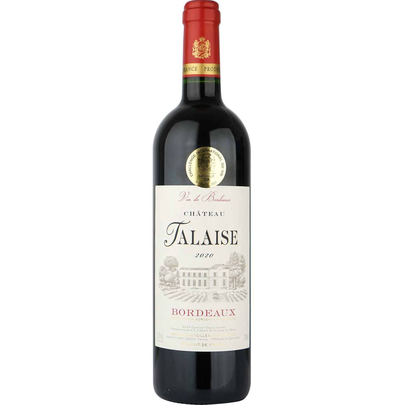 Вино Chateau Talaise 2020 красное сухое 0.75 л - фото 1