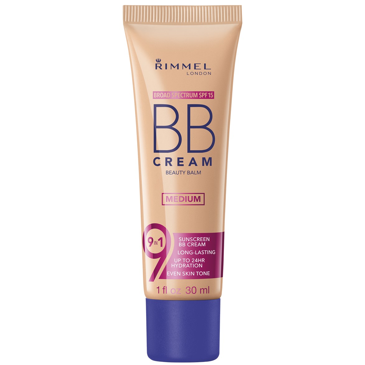Тональная основа Rimmel BB Cream 9-in-1, тон 02, 30 мл (8000016703166) - фото 1
