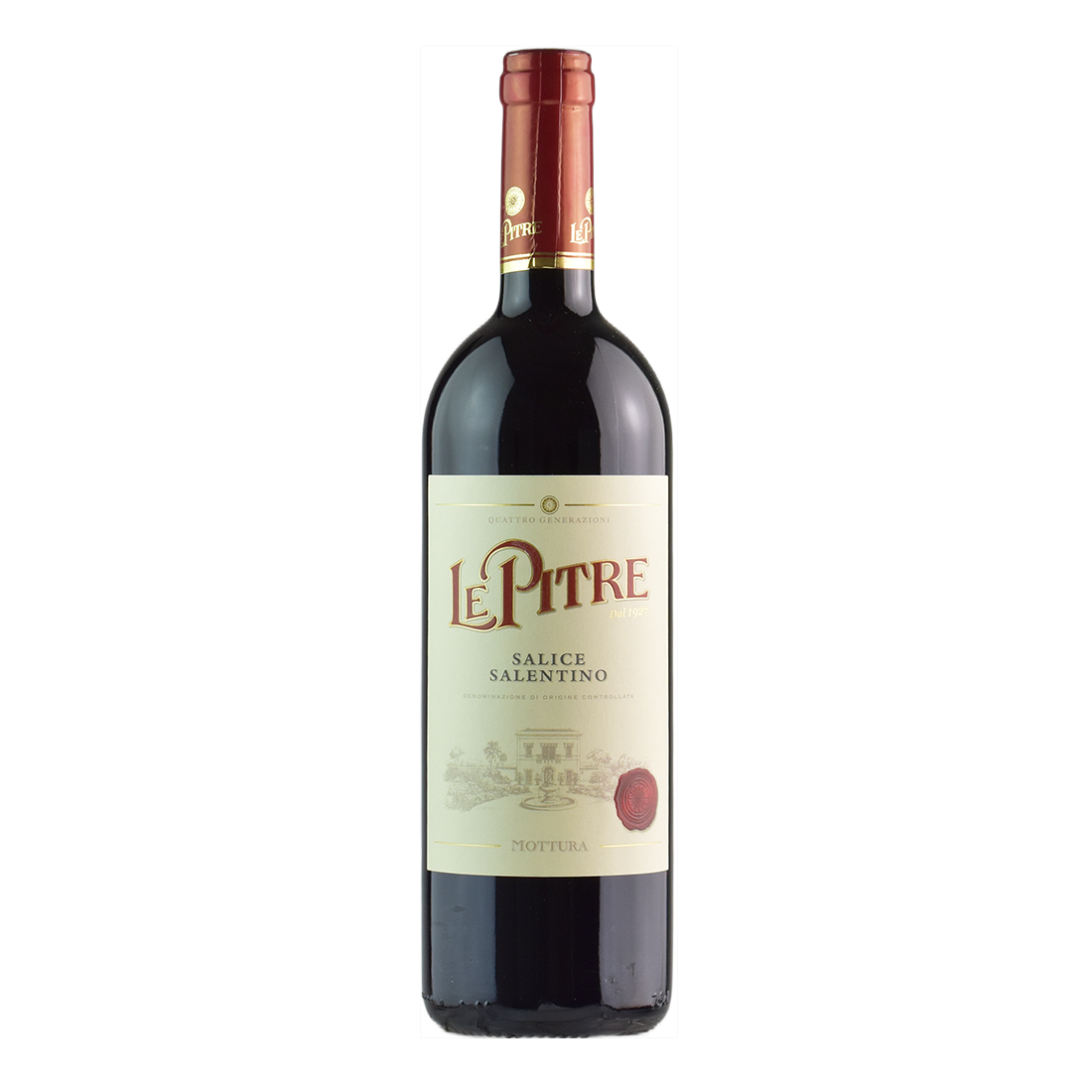 Вино Le Pitre Salice Salentino DOC, красное, сухое, 13,5%, 0,75 л - фото 1