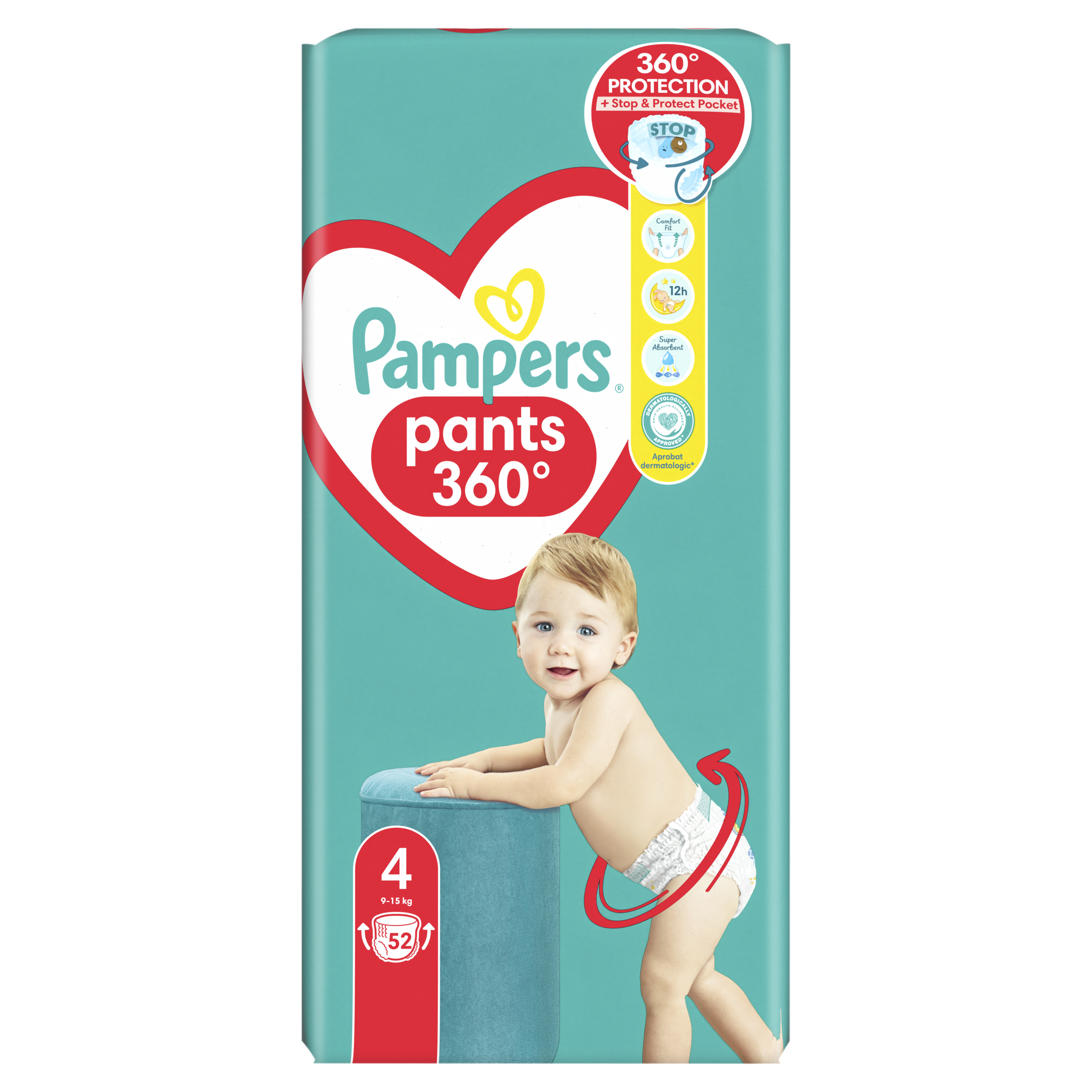 Підгузки-трусики Pampers Pants Maxi одноразові 4 (9-15 кг) 52 шт. - фото 3