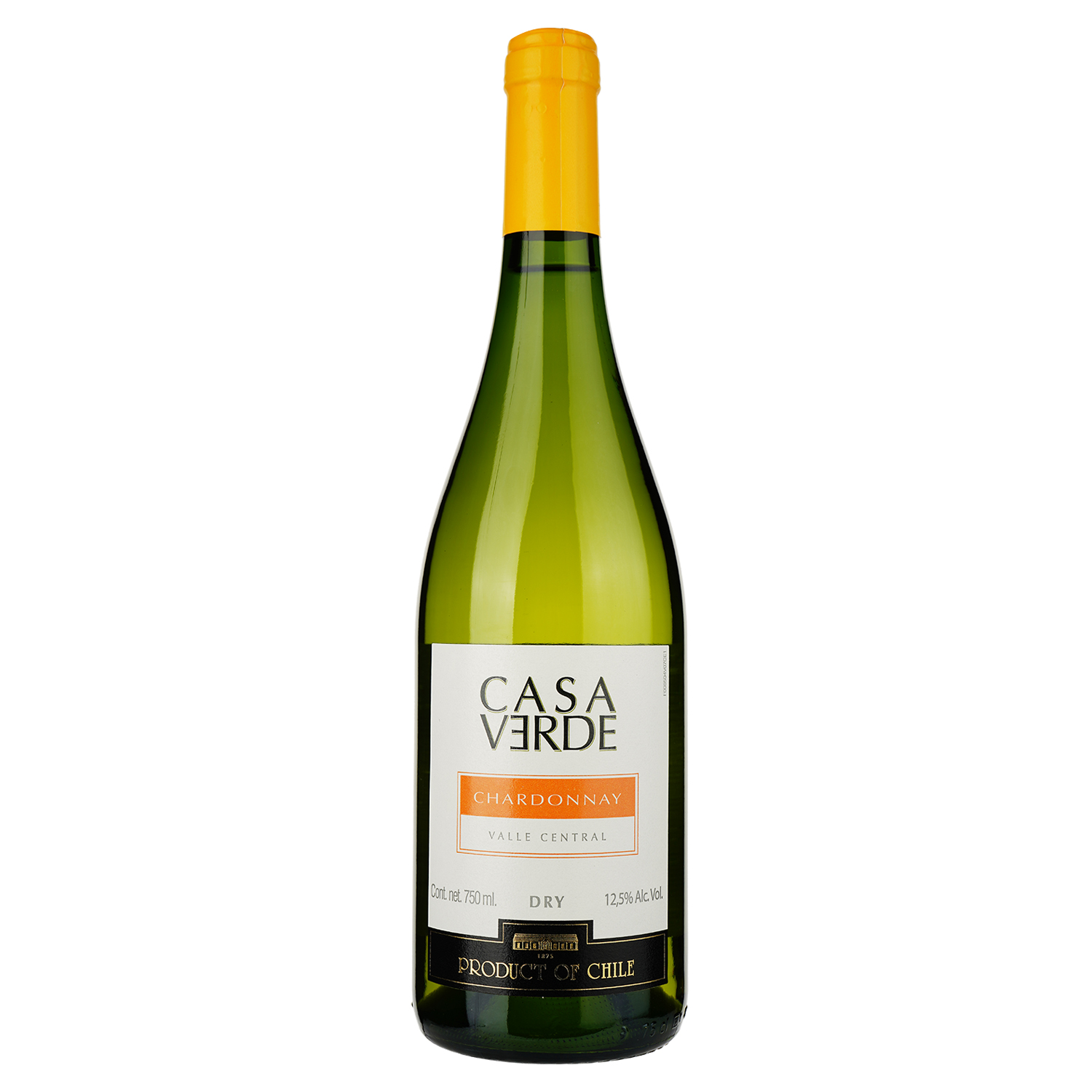 Вино Casa Verde Chardonnay, 13%, 0,75 л (478740) - фото 1