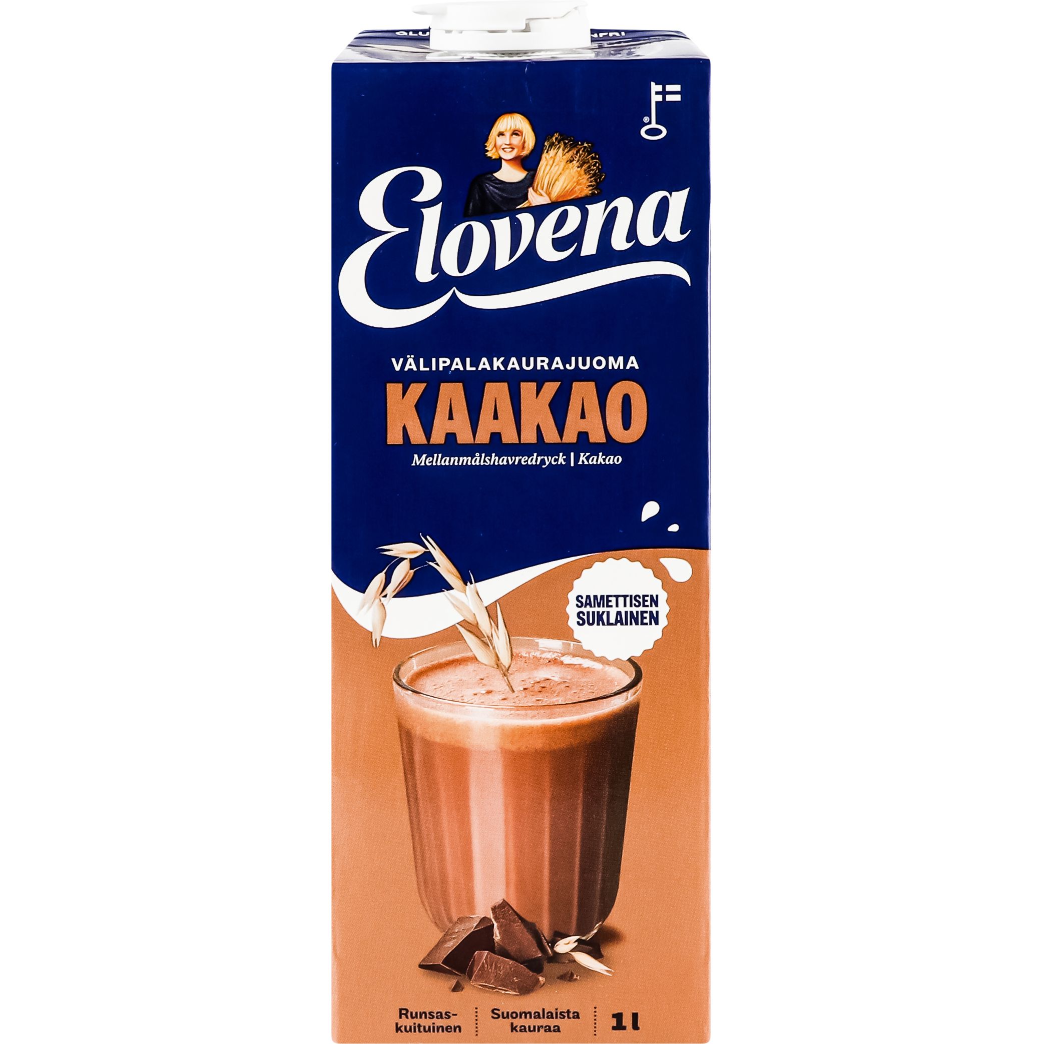 Вівсяний напій Elovena Kaakao з шоколадом 1 л - фото 1