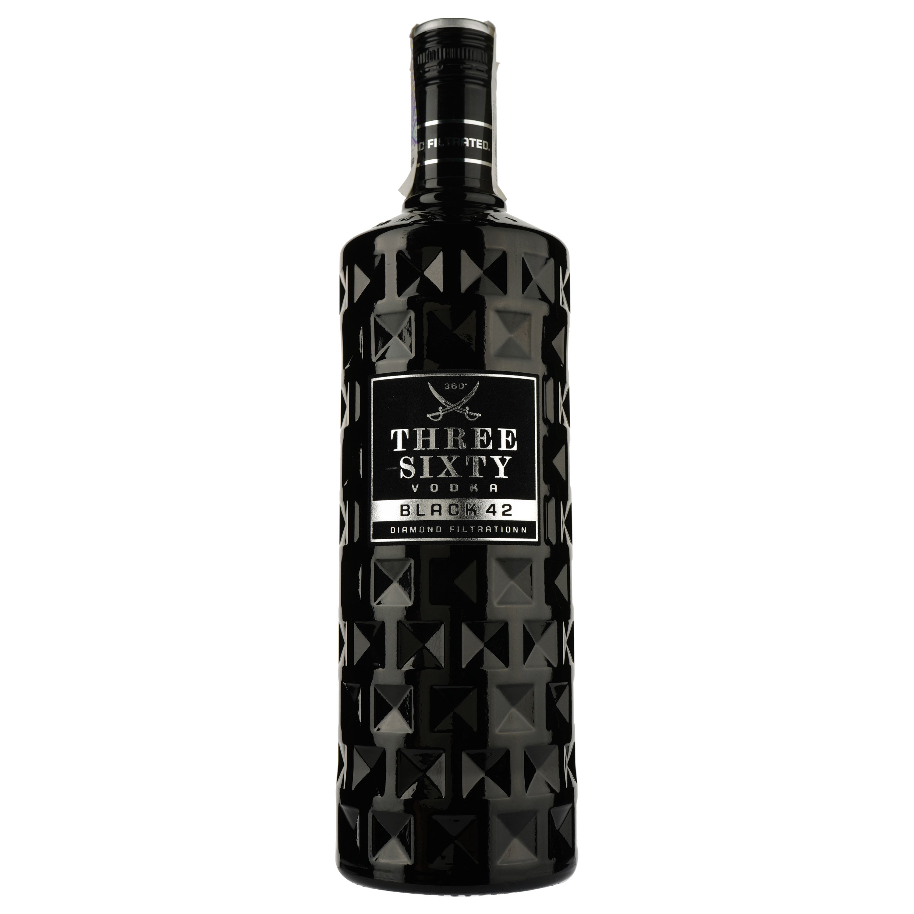 Водка Three Sixty Vodka Black 42, 42%, 1 л - фото 2