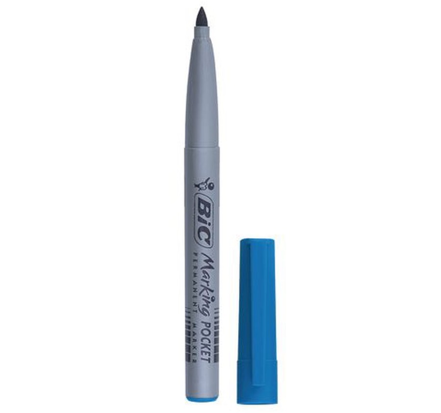 Маркер перманентный BIC Marking Fine Eco, 1,1 мм, синий, 1 шт. (8209012) - фото 3