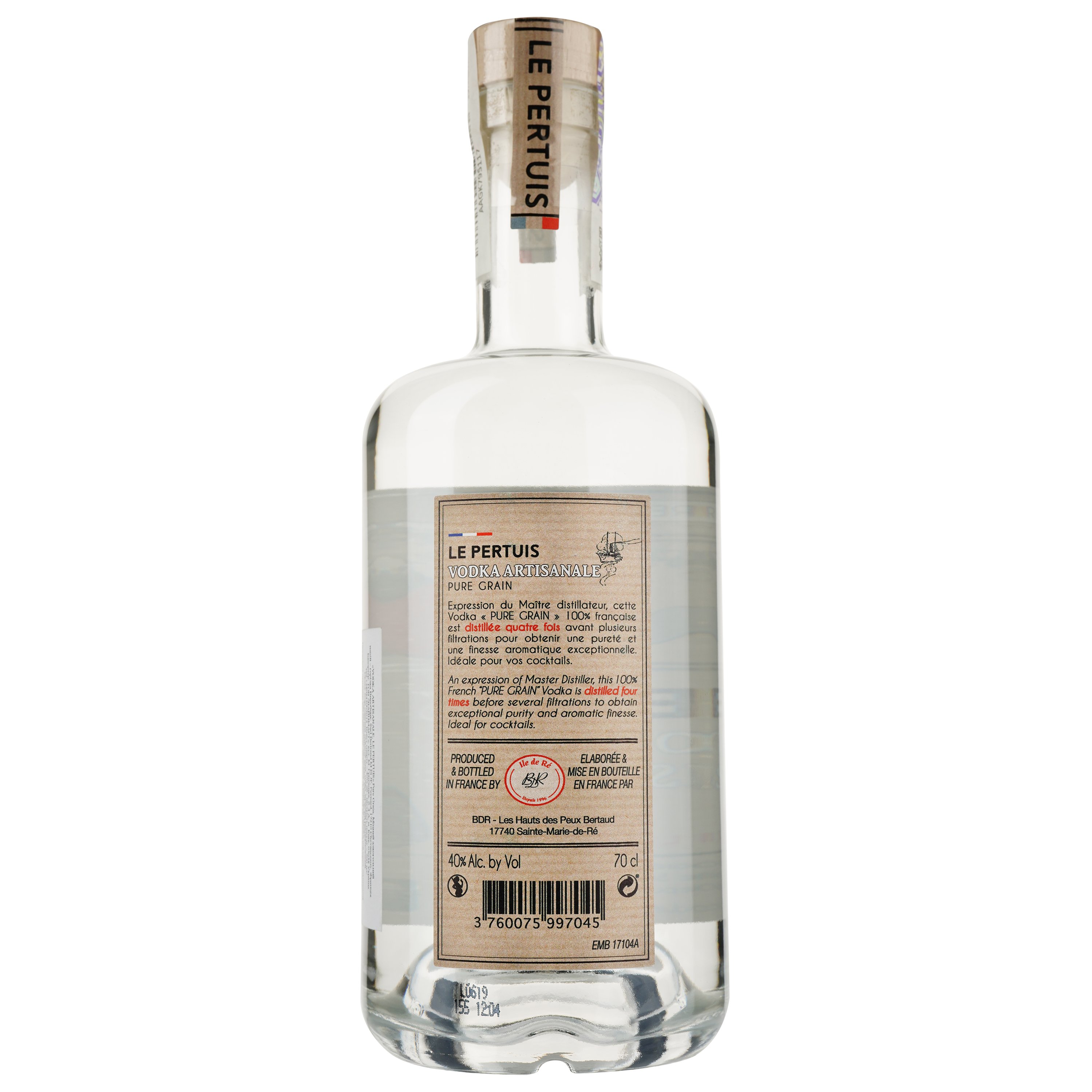 Горілка Le Pertuis Vodka Artisanale, 40%, 0,7 л - фото 2