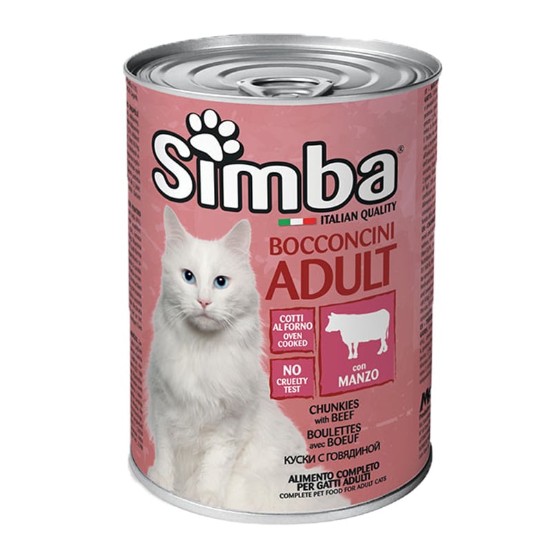 Вологий корм для котів Simba Cat Wet, яловичина, 415 г (70009607) - фото 1