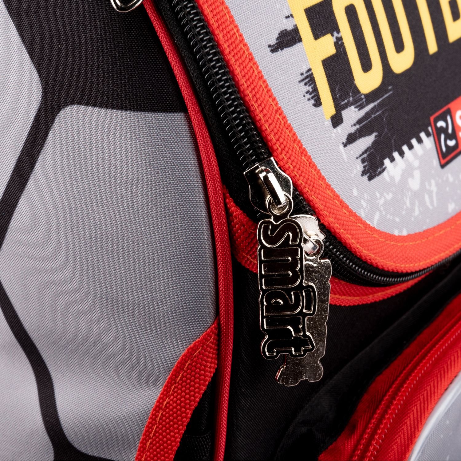 Рюкзак шкільний каркасний Smart PG-11 Football, сірий з чорним (559017) - фото 9