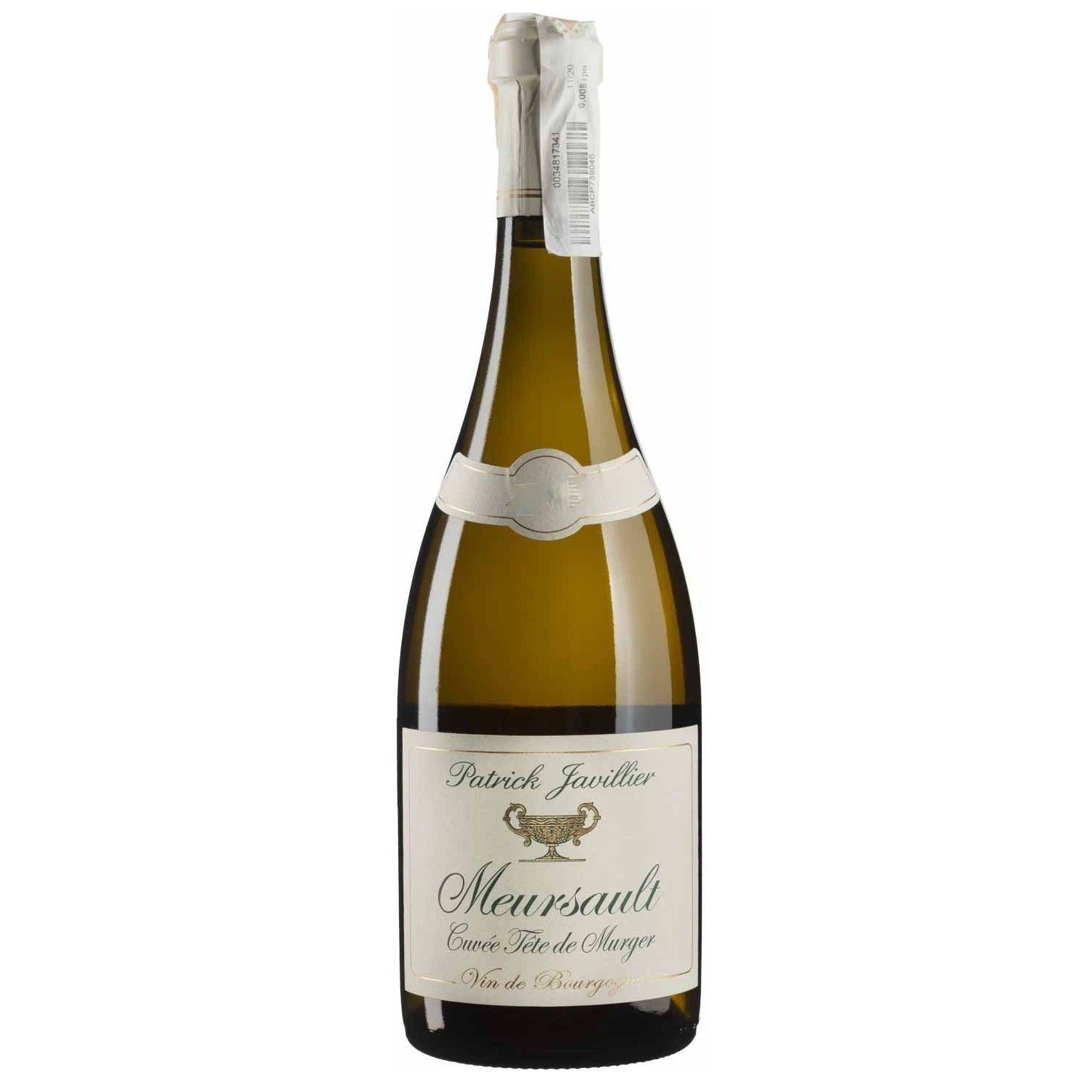 Вино Patrick Javillier Meursault Cuve Tete de Murger 2020, біле, сухе, 0,75 л (W3869) - фото 1