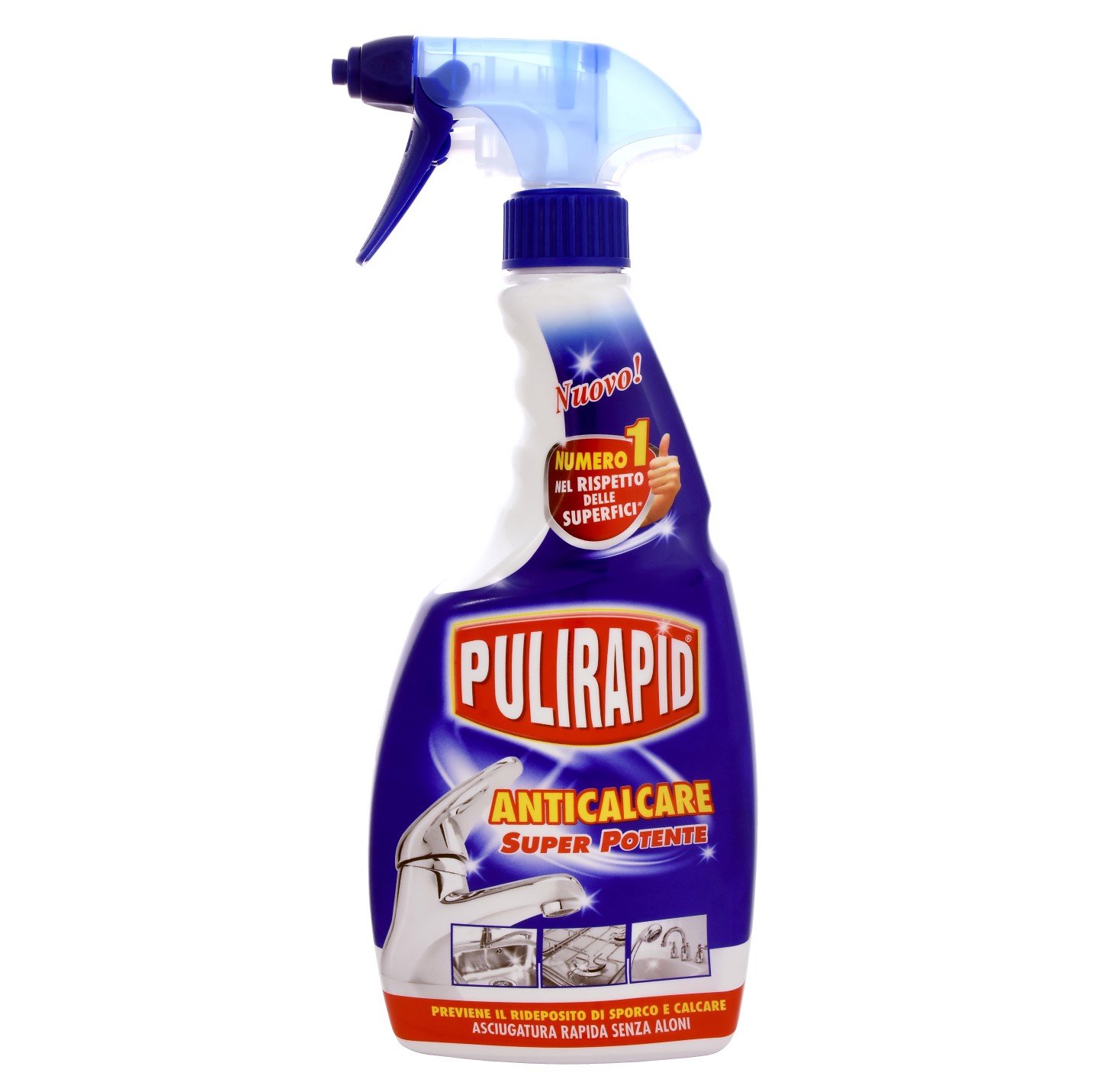 Засіб проти вапняного нальоту з натуральним оцтом Pulirapid Anticalcate Aceto 500 мл - фото 1