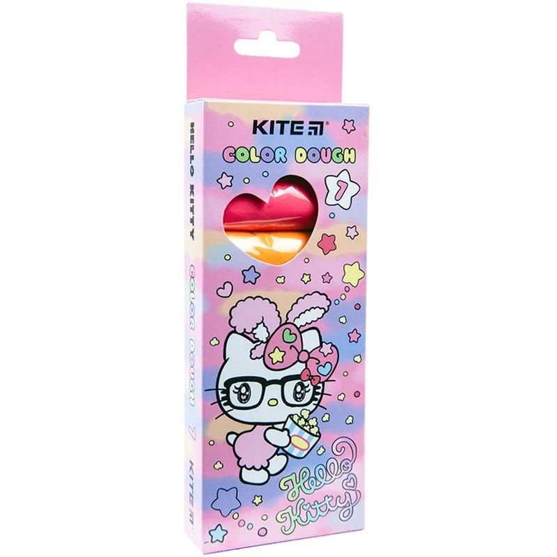 Тесто для лепки Kite Hello Kitty цветное 7 х 20 г (HK23-136) - фото 1