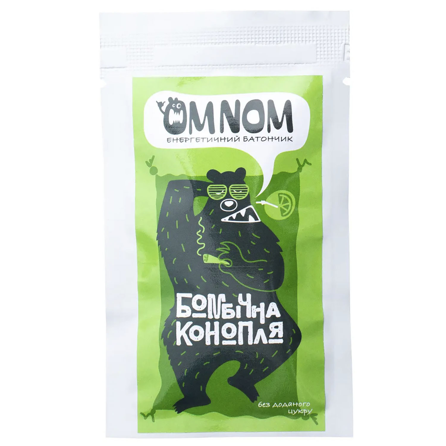 Батончик энергетический Omnom Бомбическая конопля 50 г - фото 1