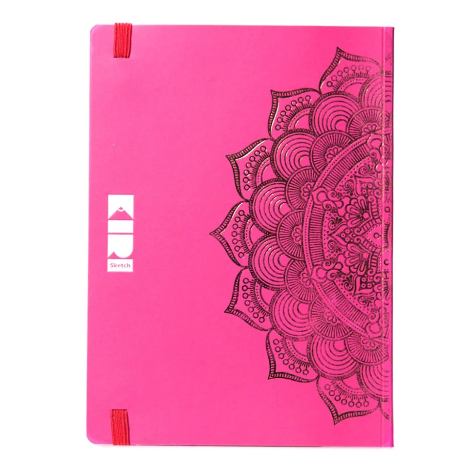 Щоденник-мотиватор Kiri sketch Мандала Малиновий колір 21203-KR недатований у книжковій палітурці (73496) - фото 2