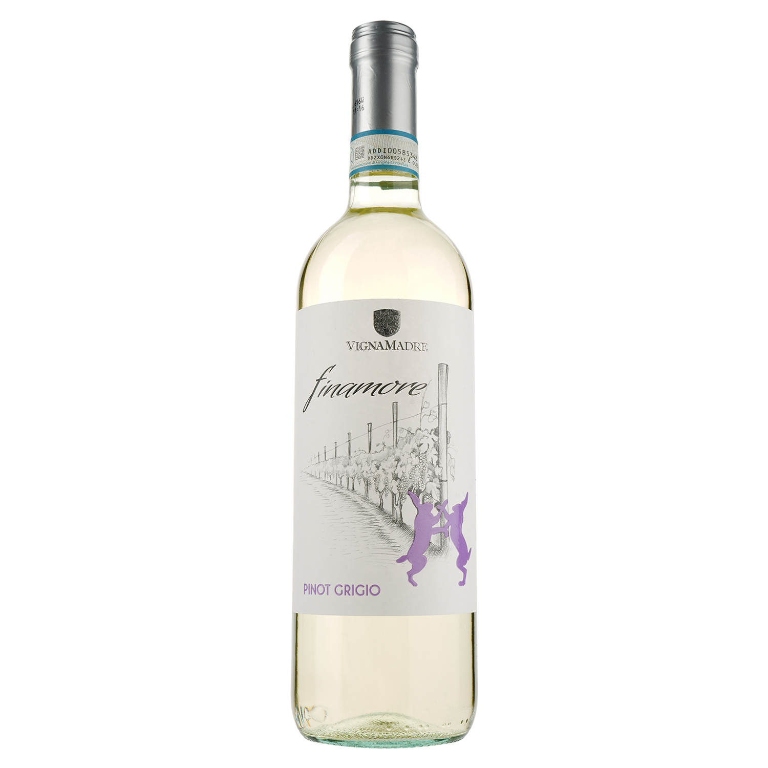 Вино Vigna Madre Finamore Pinot Grigio delle Venezie DOC, біле, сухе, 0,75 л - фото 1