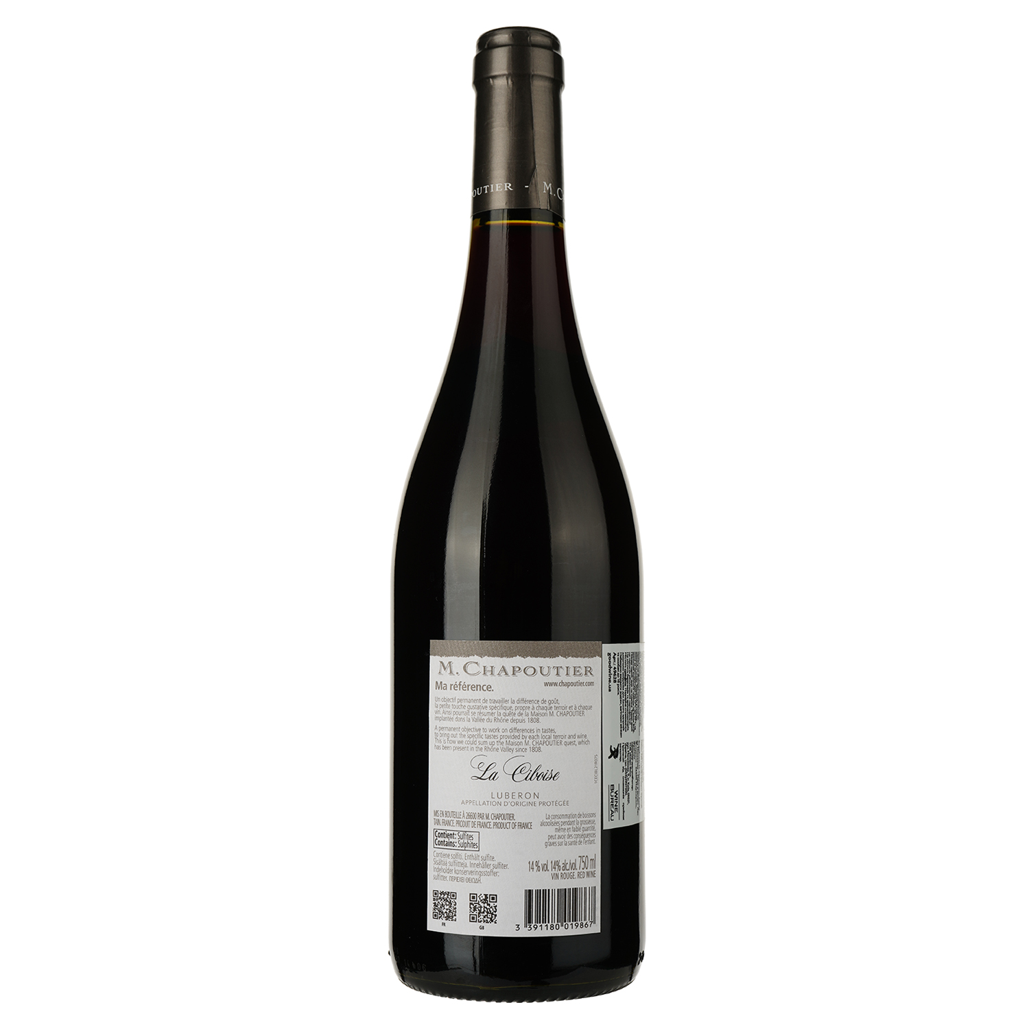 Вино M.Chapoutier Luberon La Ciboise Rouge, червоне, сухе, 13,5% 0,75 л (49628) - фото 2