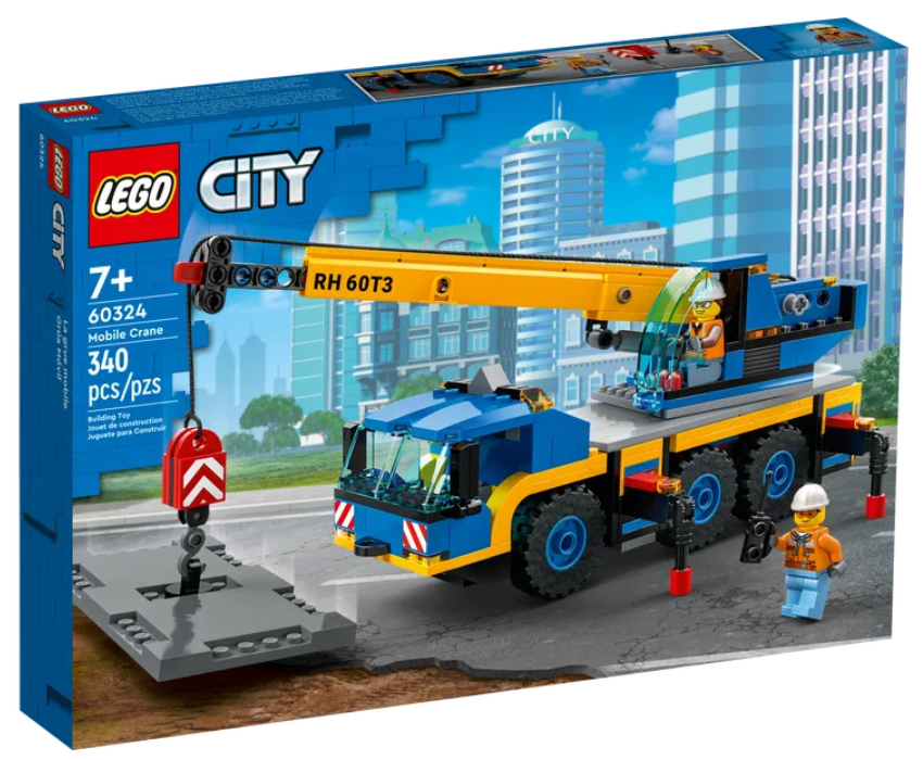 Конструктор LEGO City Мобильный кран, 340 деталей (60324) - фото 2
