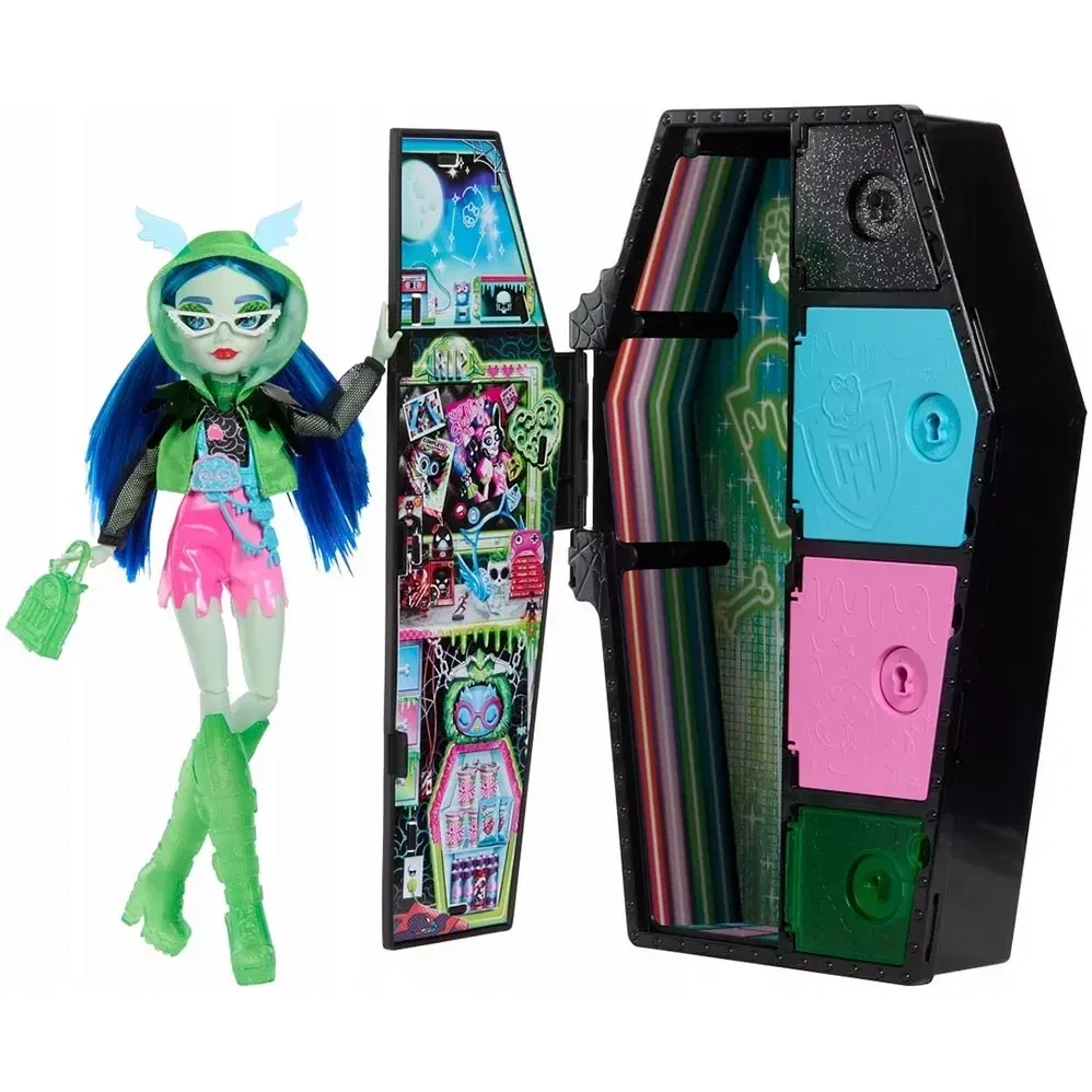 Ігровий набір Monster High Неонові та бомбезні Жахо-секрети Гулії (HNF81) - фото 1