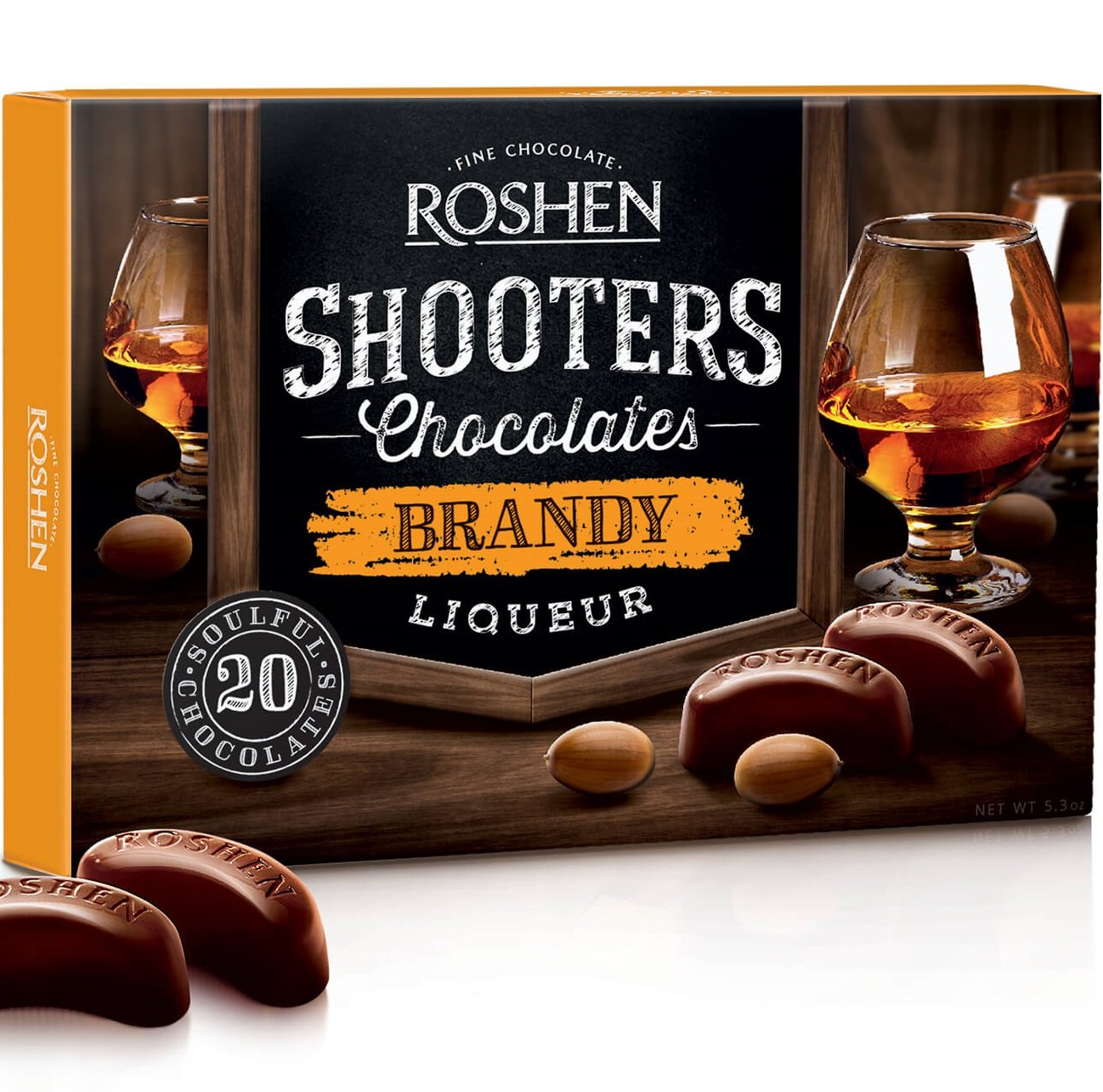 Цукерки Roshen Shooters з бренді-лікером, 150 г (715855) - фото 2