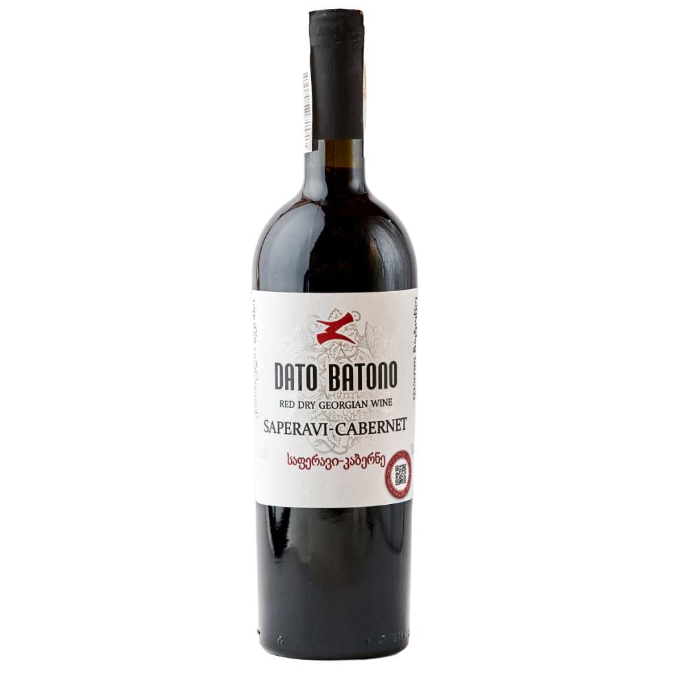 Вино Dato Batono Saperavi-Cabernet, червоне, сухе, 11-12%, 0,75 л (854153) - фото 1