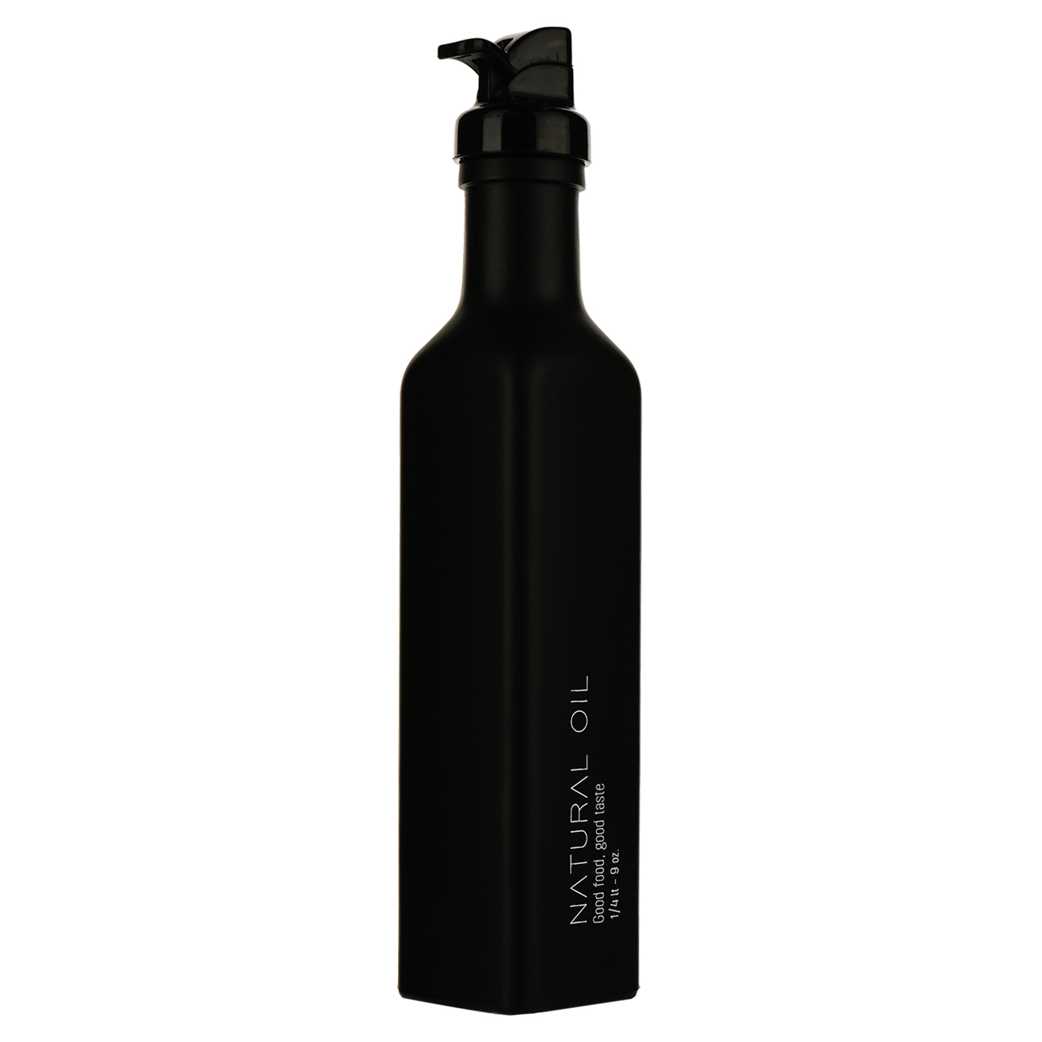 Пляшка для олії SnT матова чорна 250 мл (7-583) - фото 3