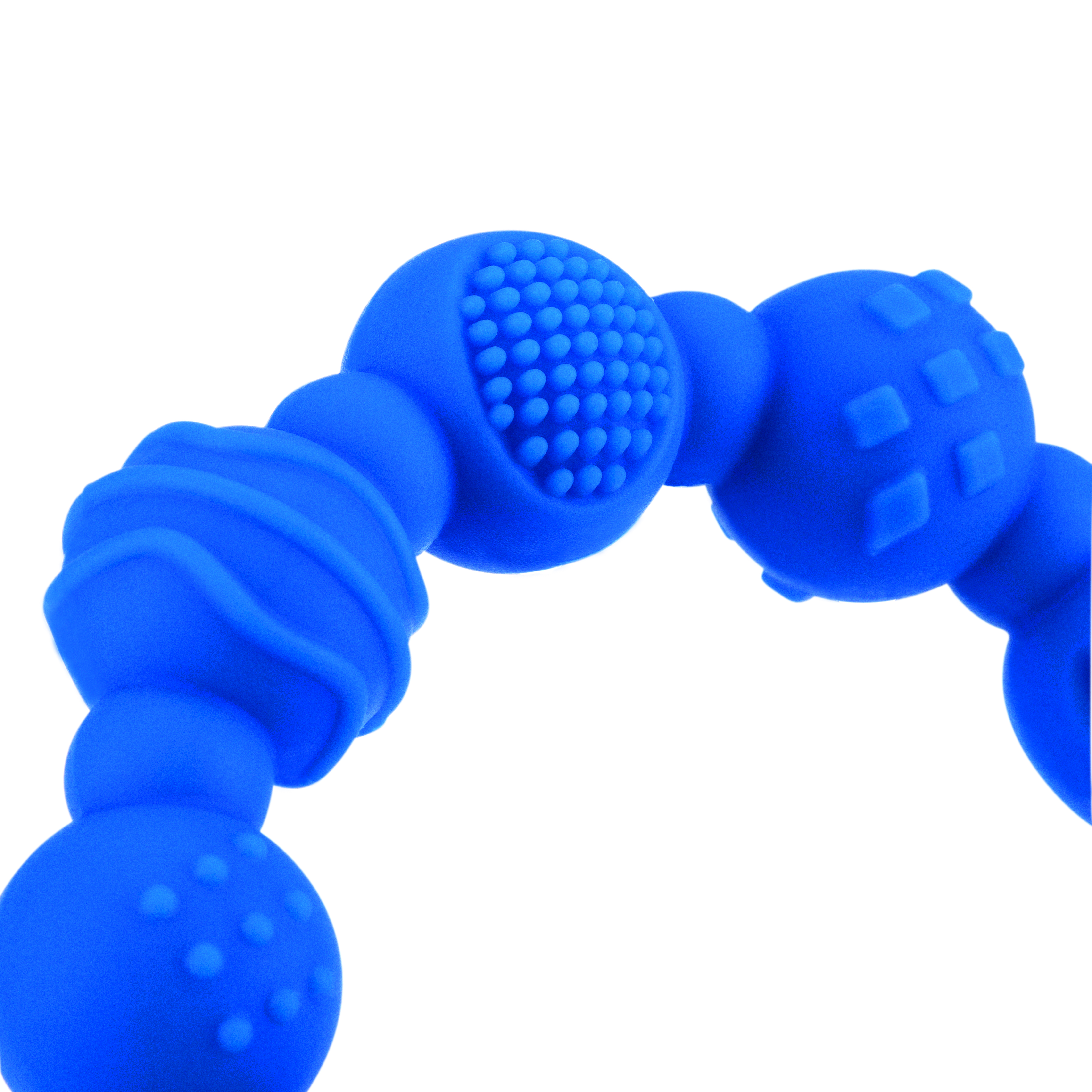 Силиконовый прорезыватель Nuby с клипсой, синий (NV0613001blue) - фото 3