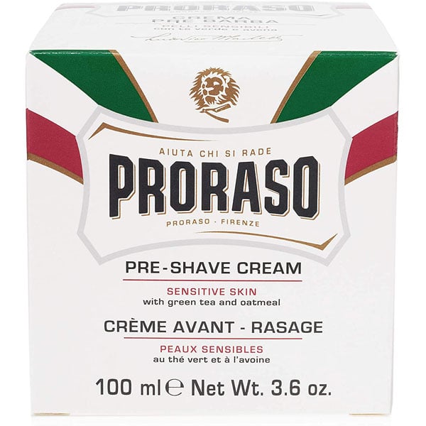 Крем до гоління Proraso з екстрактом зеленого чаю та вівса, для чутливої шкіри, 100 мл - фото 1