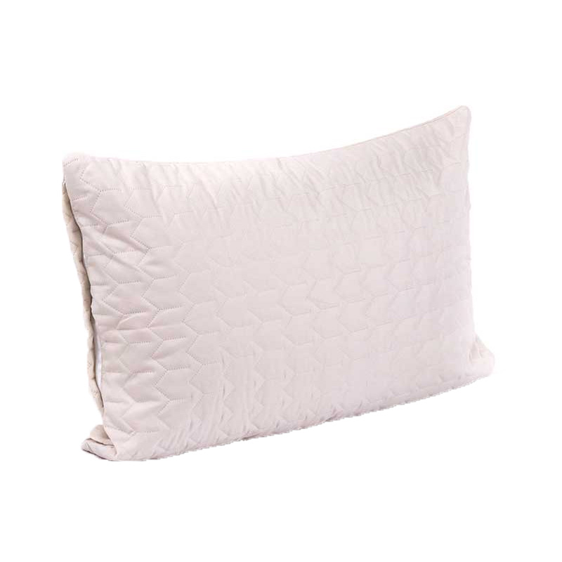 Чохол на подушку Руно Ice на блискавці, стьобаний мікрофайбер+велюр, 50х70 см, бежевий (382.55_Ice) - фото 2