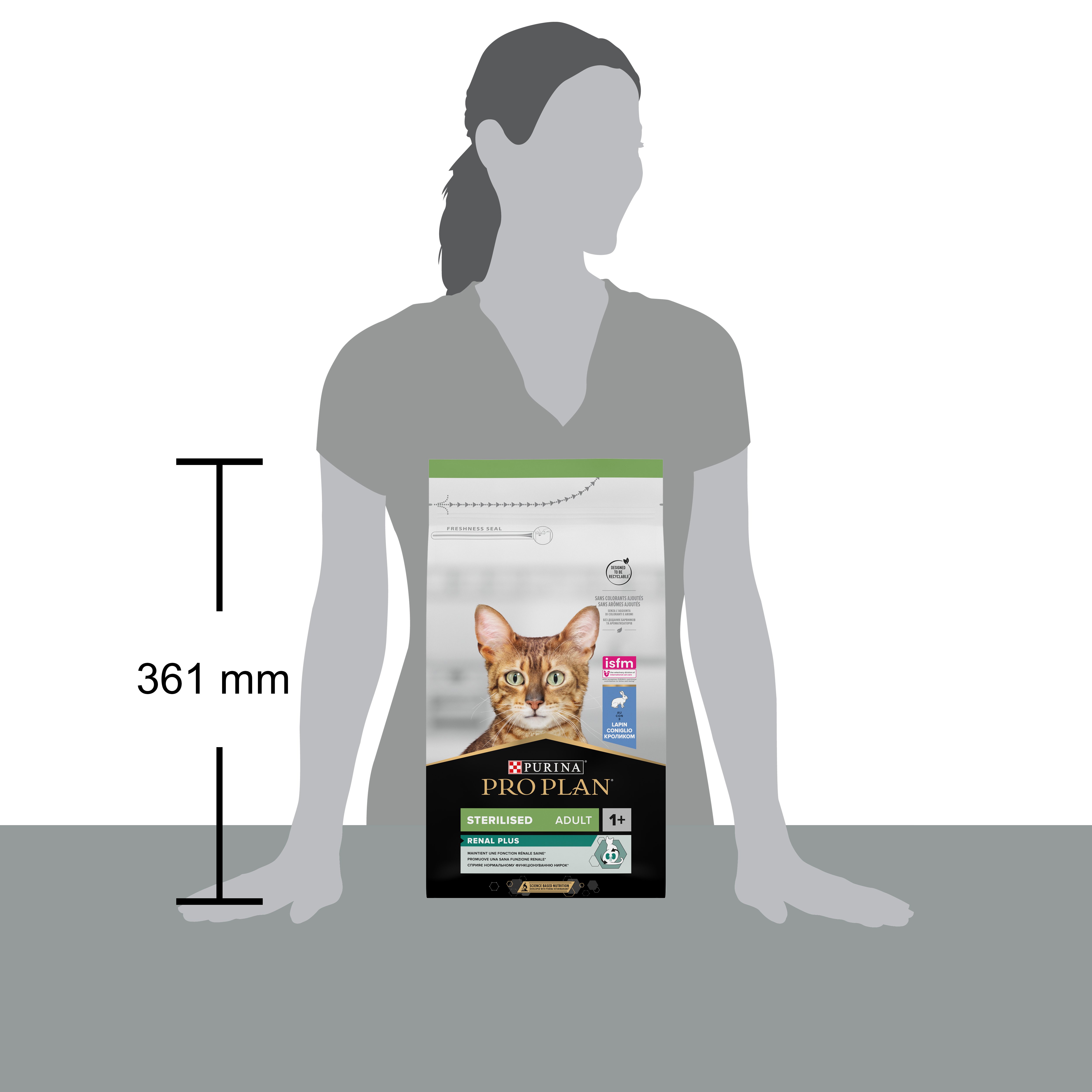 Сухий корм для стерилізованих котів Purina Pro Plan Sterilised Adult 1+ Renal Plus з кроликом 1.5 кг (12369077) - фото 4