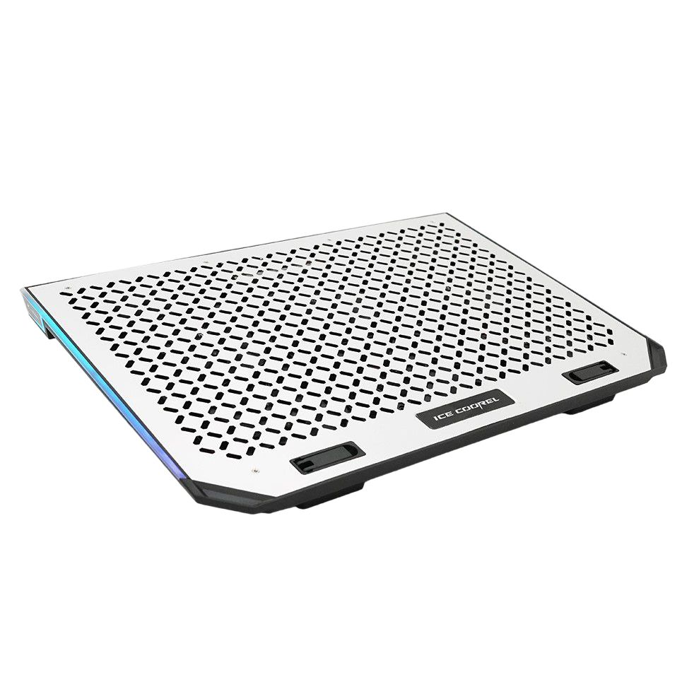 Охолоджувальна підставка для ноутбука Ice Coorel A17, 6x80 мм 2100RPM, 2xUSB, RGB 15.6 дюймів - фото 1