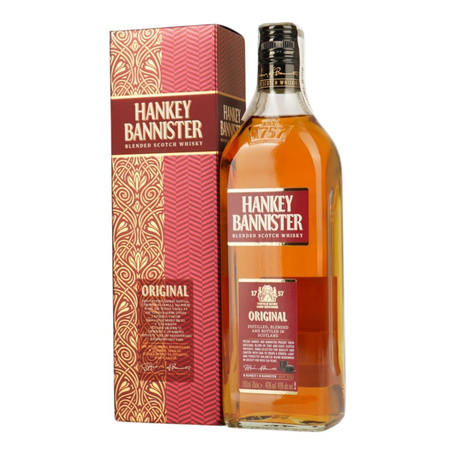 Виски Hankey Bannister Original, в коробке, 40%, 0,7 л купить в