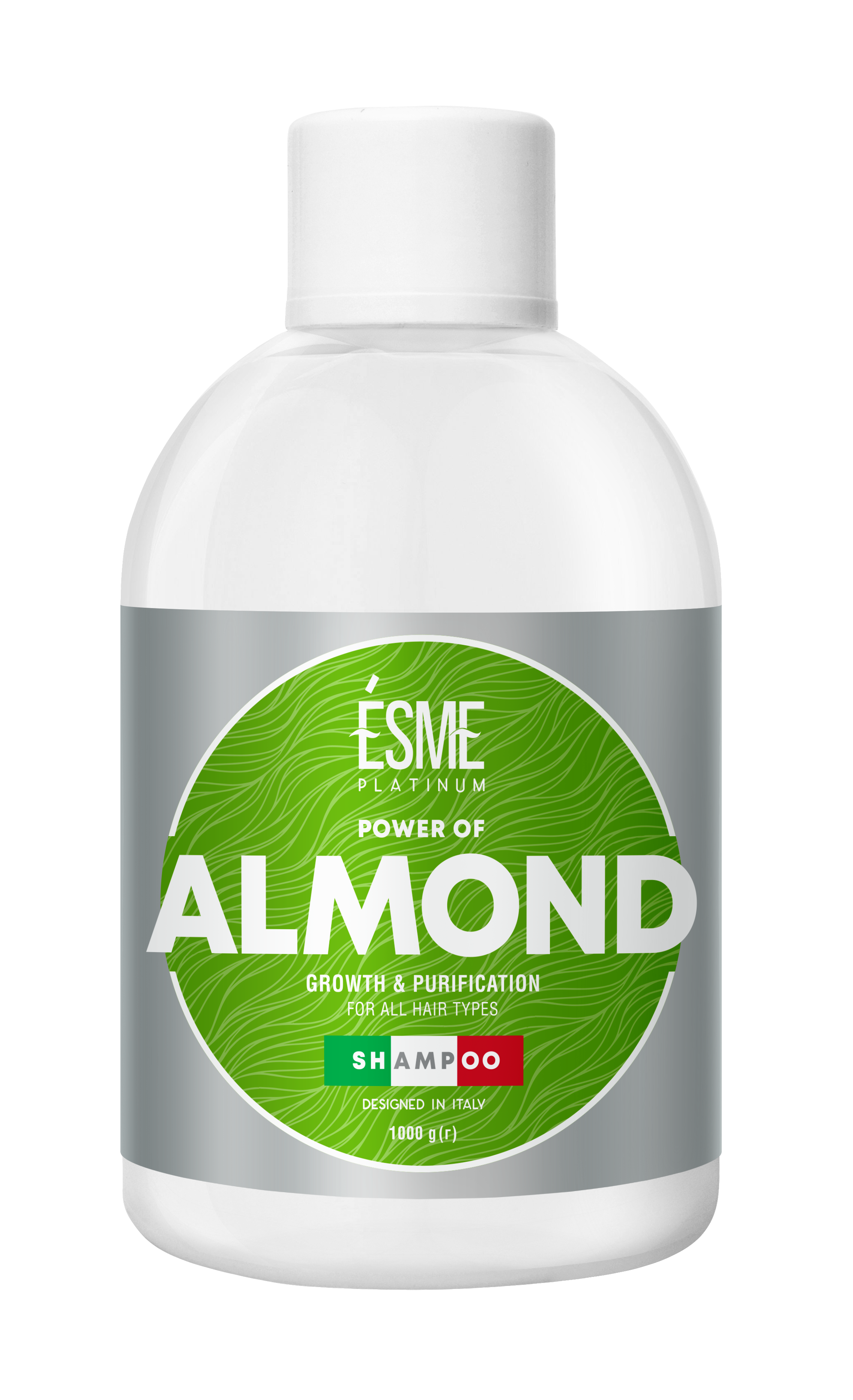 Шампунь Esme Platinum Almond з мигдальним маслом, для всіх типів волосся, 1000 мл - фото 1