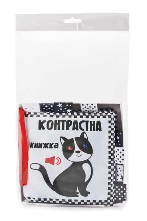 Контрастна книга для дітей Книжковий хмарочос Котик - фото 3