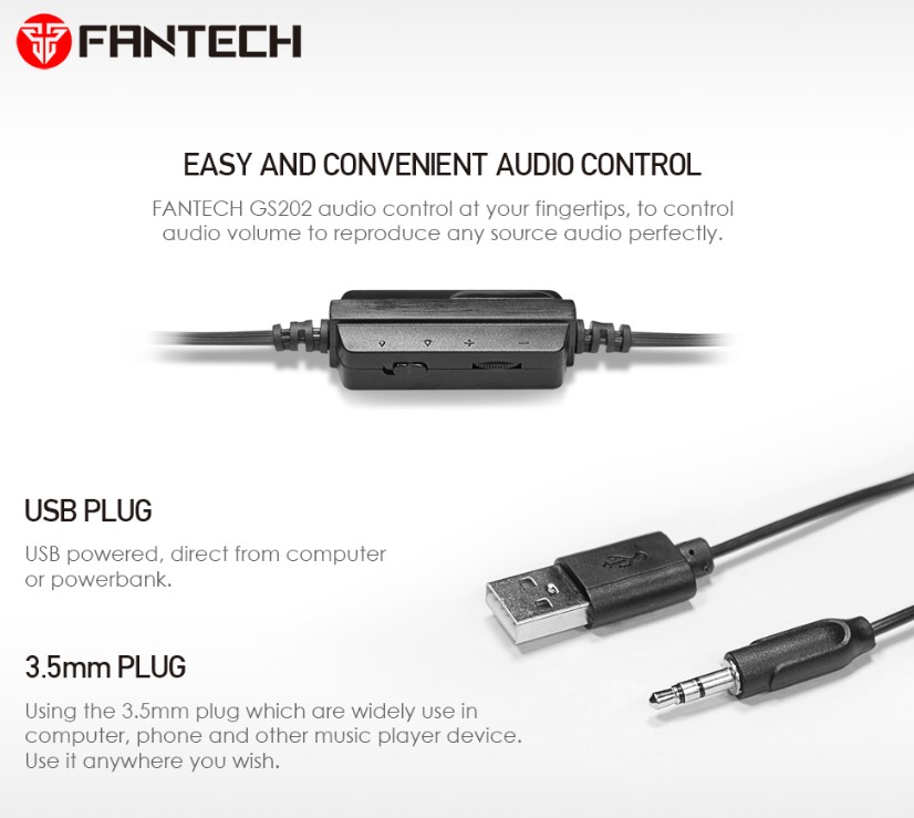 Компьютерные колонки Fantech Sonar GS202 Black - фото 3