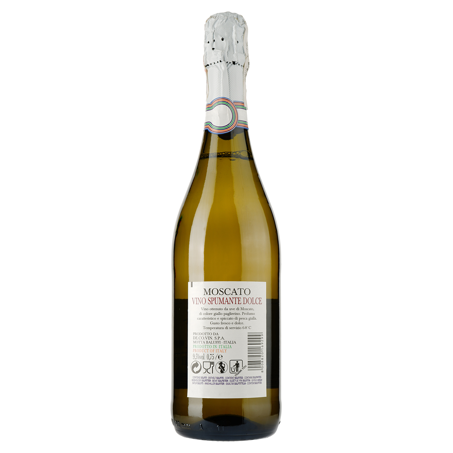 Вино ігристе Fundrop Moscato Vino Spumante Dolce біле солодке 0.75 л - фото 2