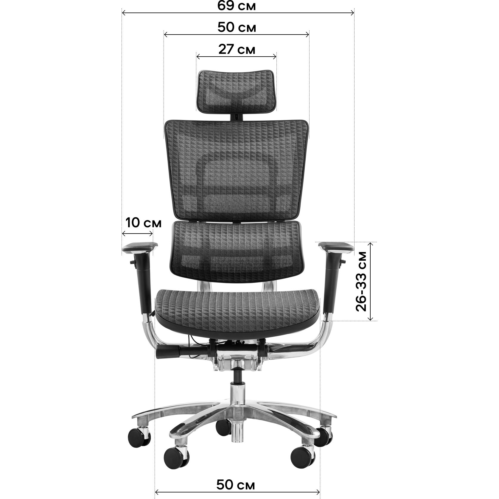 Офисное кресло GT Racer X-801A (W-20), светло-серое (X-801A Bright Gray (W-20)) - фото 8