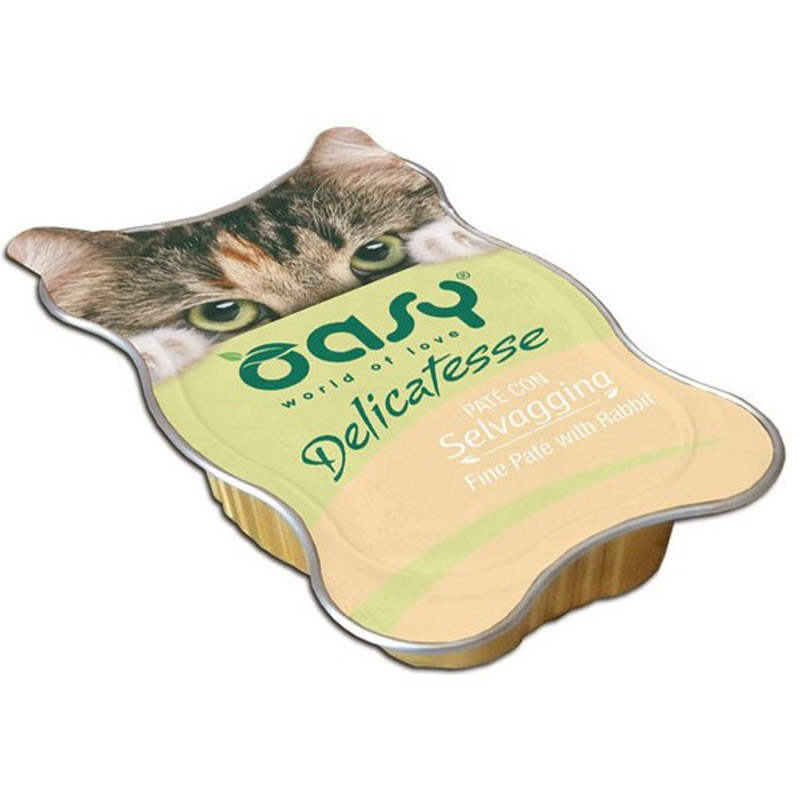 Вологий корм для дорослих котів Oasy паштет з дичиною 85 г - фото 1