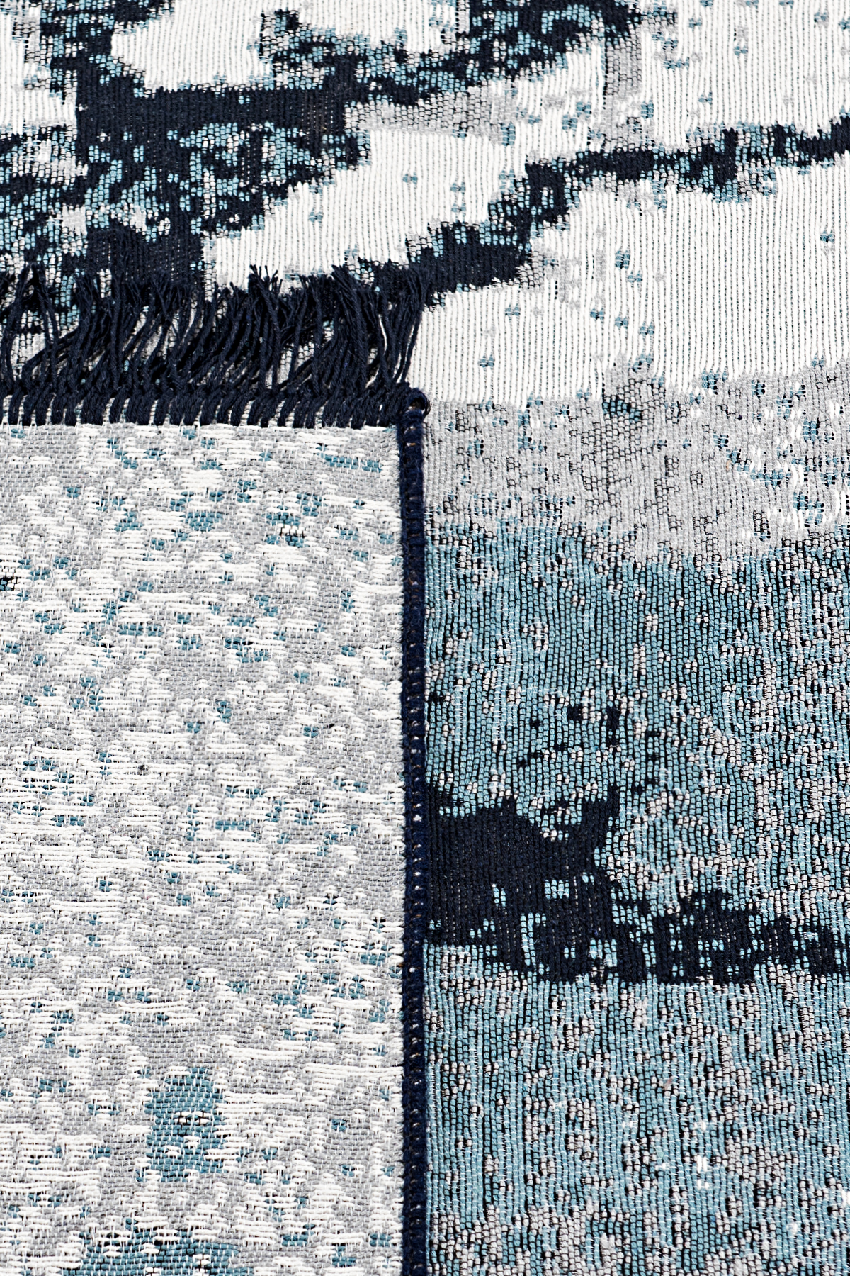 Ковер двусторонний IzziHome Albeni Siyah Beyaz Alb2, 150х80 см, синий (2200000542489) - фото 2