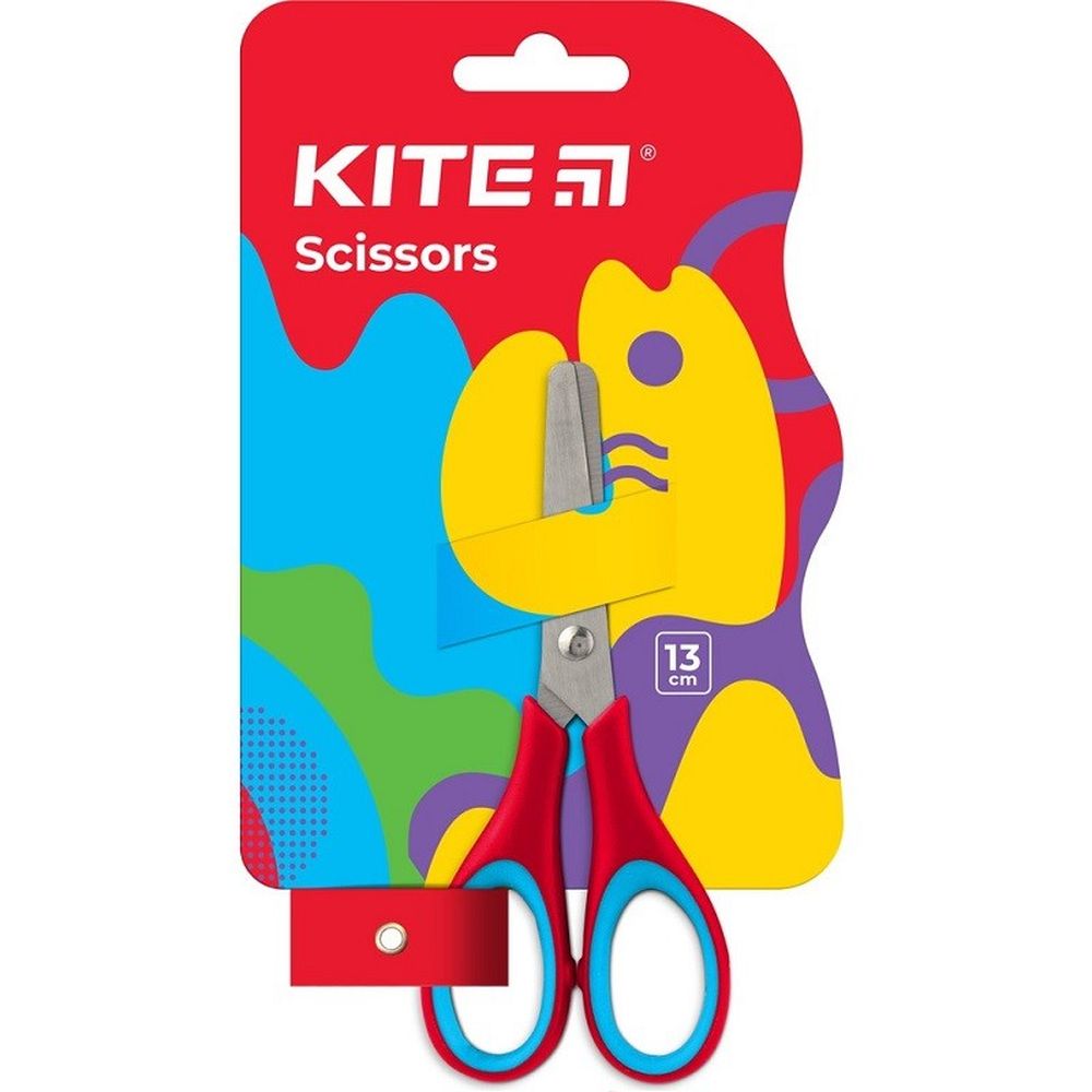 Ножницы детские Kite Fantasy с резиновыми вставками 13 см (K22-123-2) - фото 1